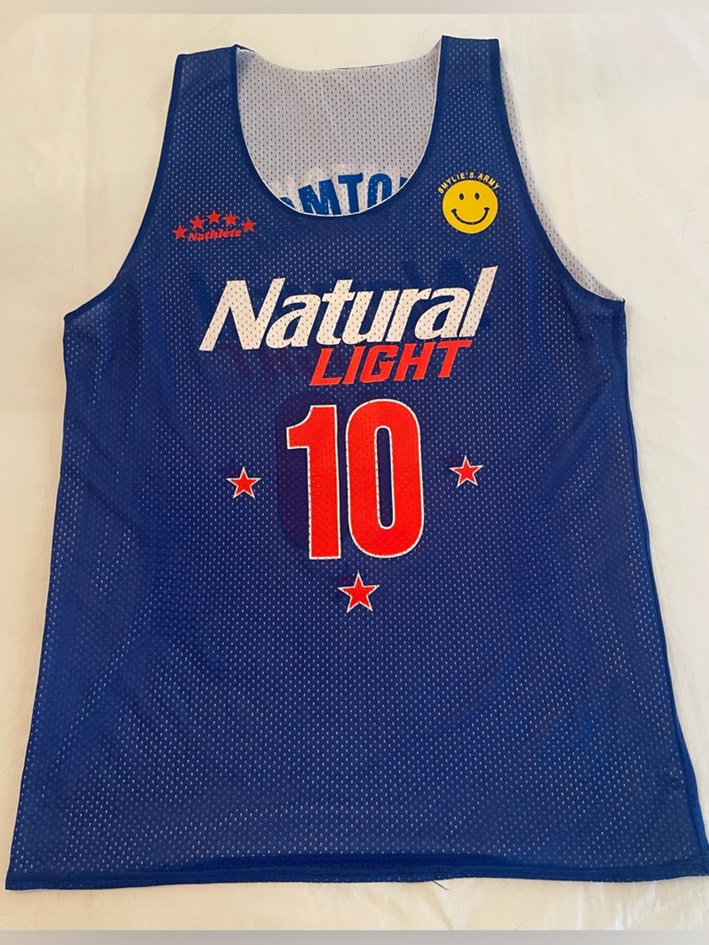 Men’s Natural Natty Light Reversible Mesh Basketball Jersey Size XL
